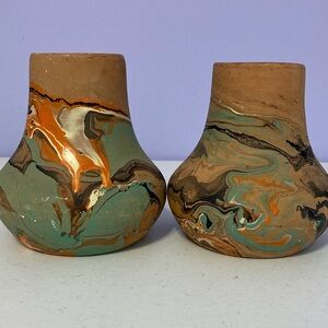 Artistic Swirl Ceramic Vases